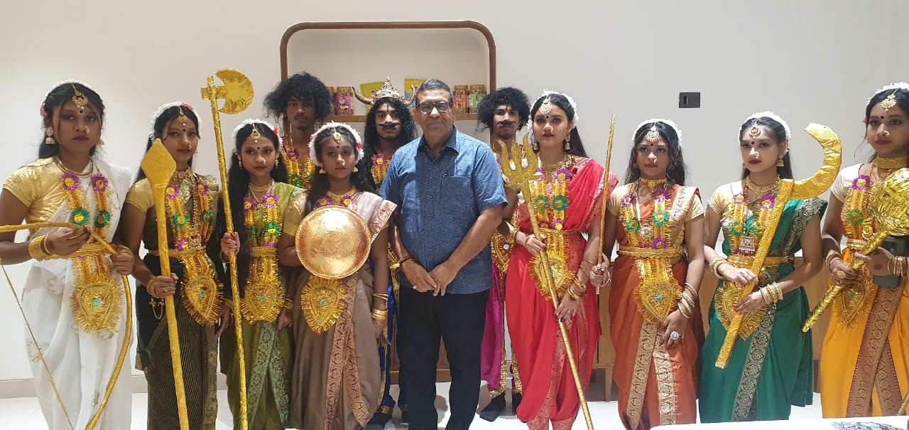 With the rural children of Kudlum